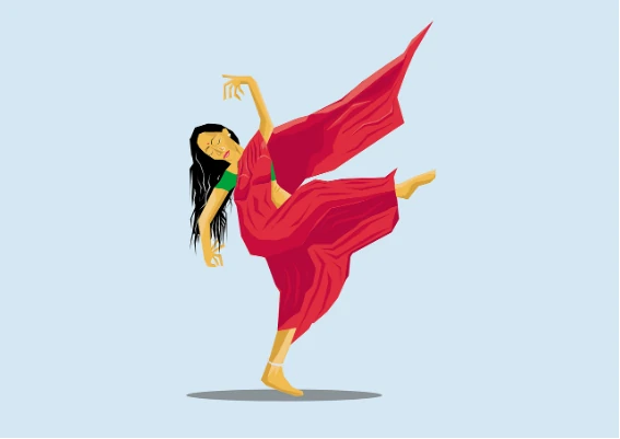 a woman dancing a dance